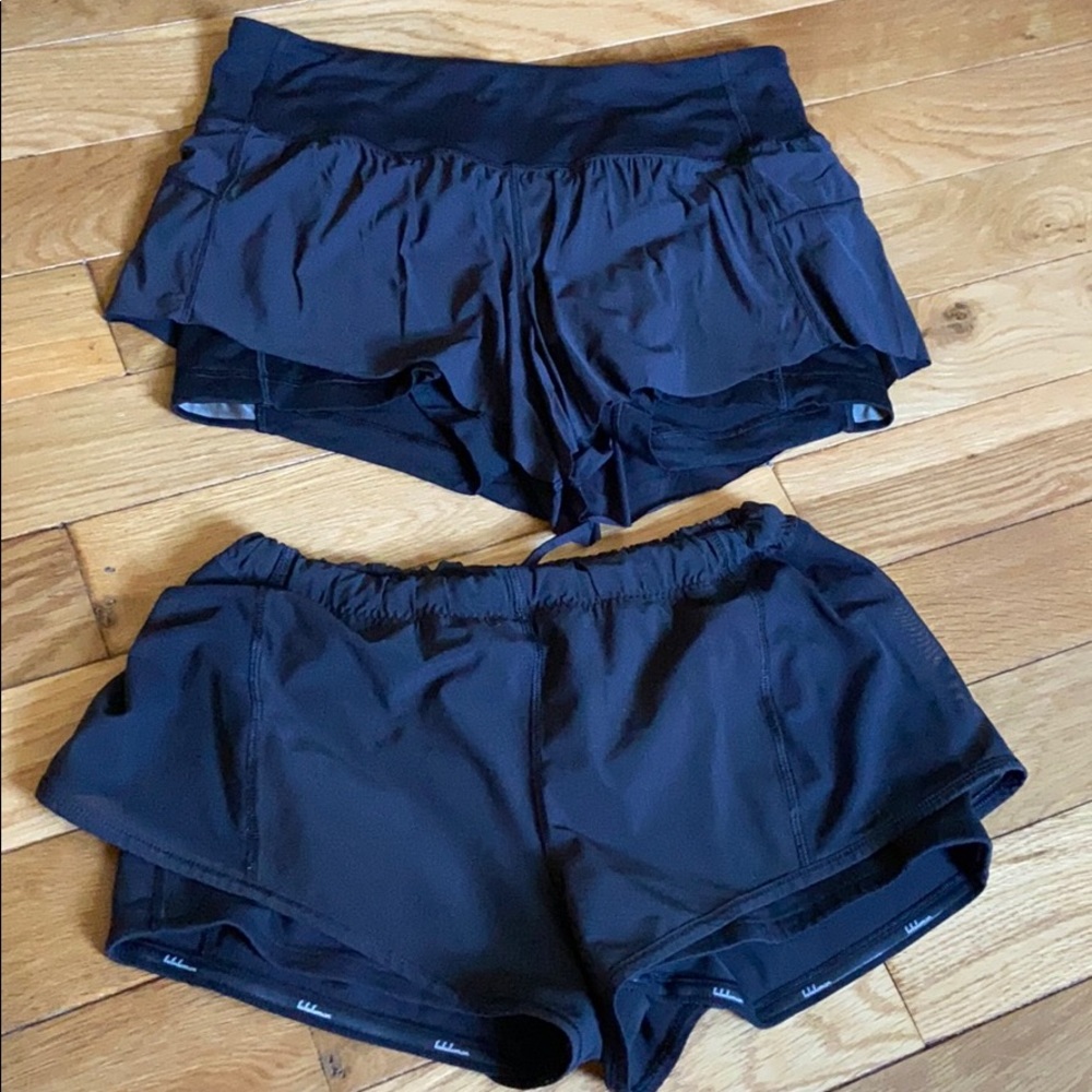 Two Lululemon Running Shorts